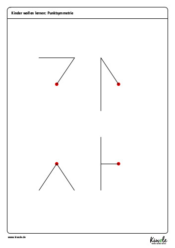 Arbeitsblatt zu punktsymmetrischen Buchstaben