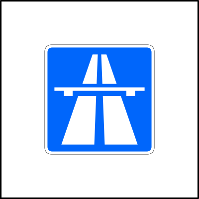 Verkehrszeichen: Autobahn