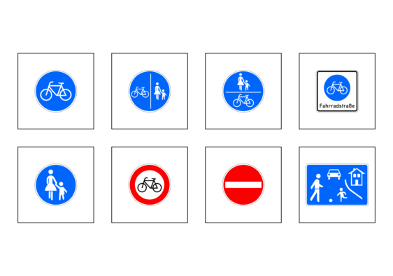 Verkehrserziehung: Wo darf ich mit meinem Fahrrad fahren?