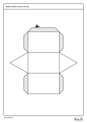 Bastelbogen Prisma zum Ausdrucken