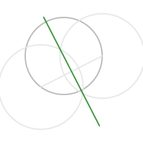 Wir bestimmen den Mittelpunkt eines Kreises