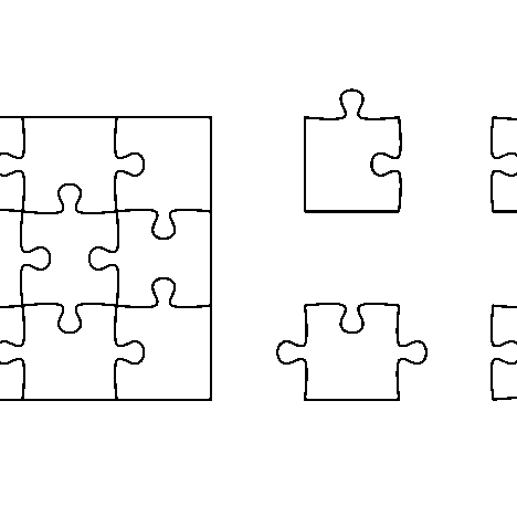 Blanko Puzzleteile zum Ausdrucken: Perfekt für DIY-Projekte, Spiele und mehr!