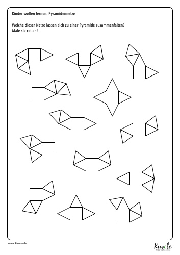 Arbeitsblatt Pyramidennetze