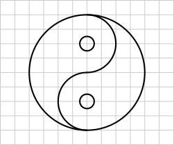 Das Zeichen für Yin und Yang