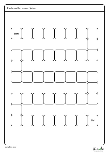 Spielbrett / Spielfeld zum Ausdrucken (Zum Erfinden eigener Brettspiele)